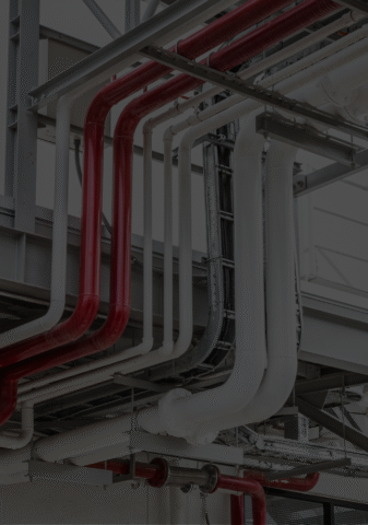 instalação de tubulação de gás