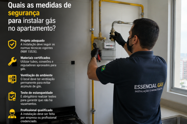 instalação de gás encanado em apartamento